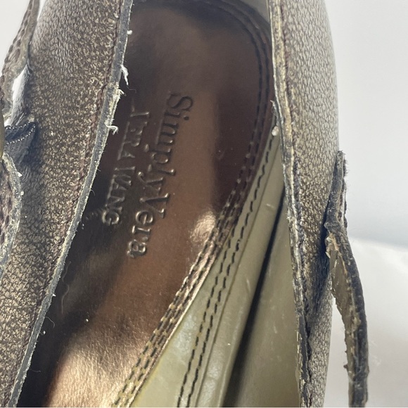 Vera Wang Olive Peep-Toe Heels - Picture 14 of 16